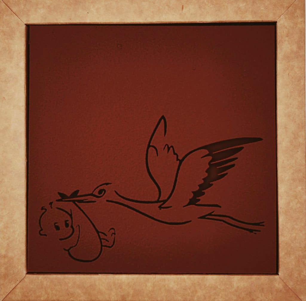 Carrécao - Votre chocolat personnalisé spécial Naissance et Cigogne