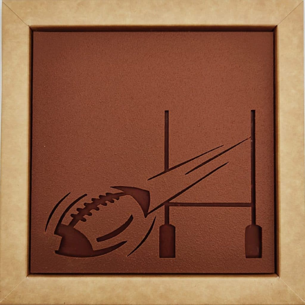 Tablette de chocolat rugby