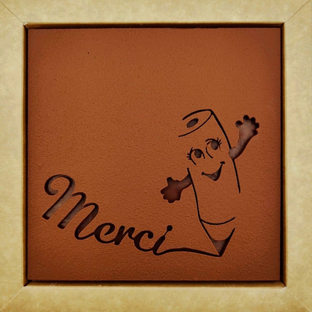 Tablette remerciement