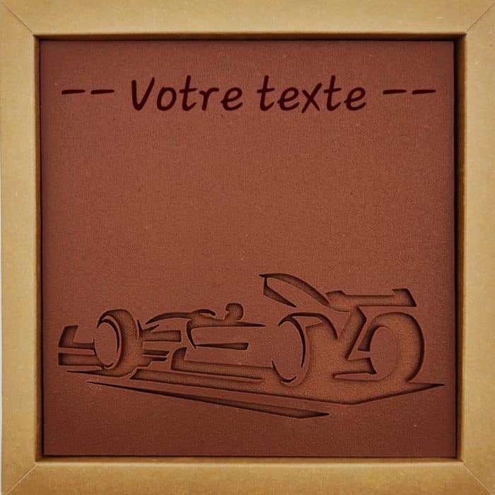 Tablette de chocolat voiture