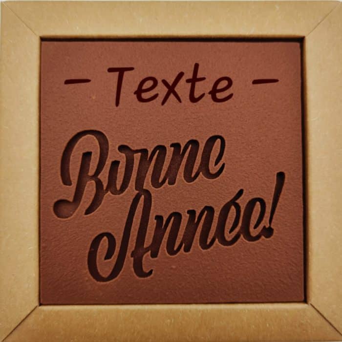 Tablette de chocolat bonne année